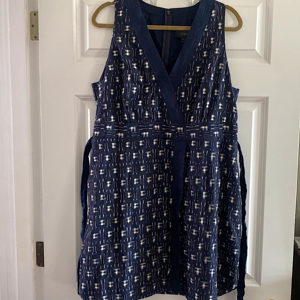 NWT j.crew ikat faux wrap dress